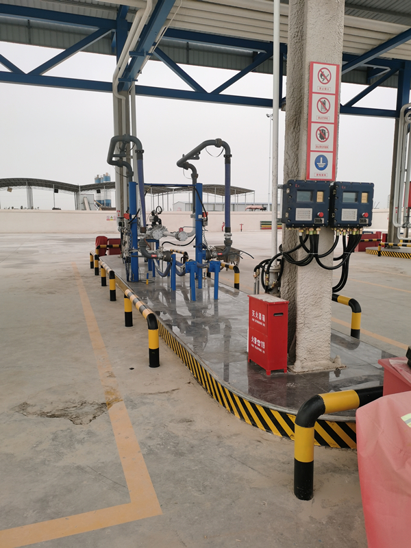 山東東營定量裝車控制系統實地安裝測試